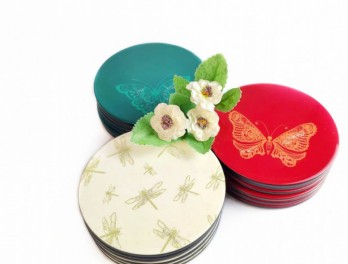 Handmade Coaster Set: Small Gift Carrying Vietnamese Culture